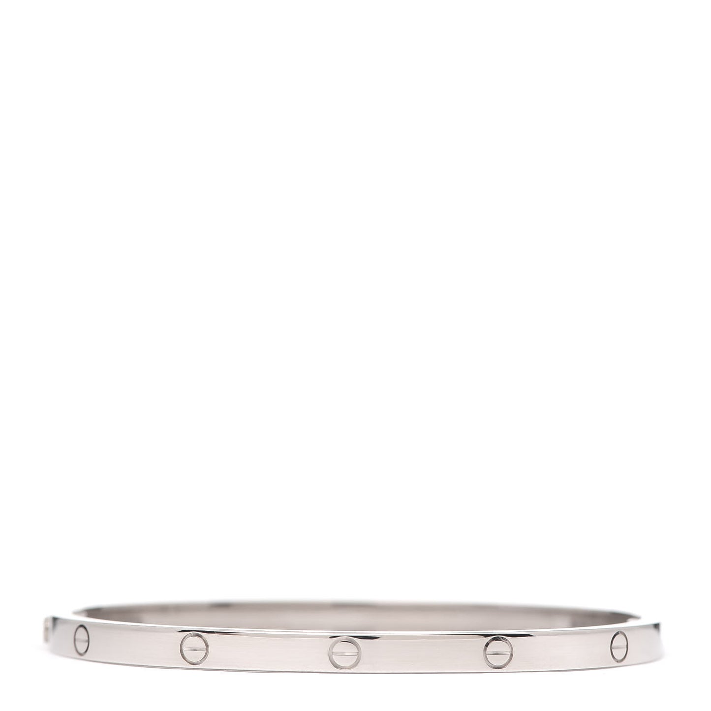 18K White Gold Small LOVE Bracelet 16