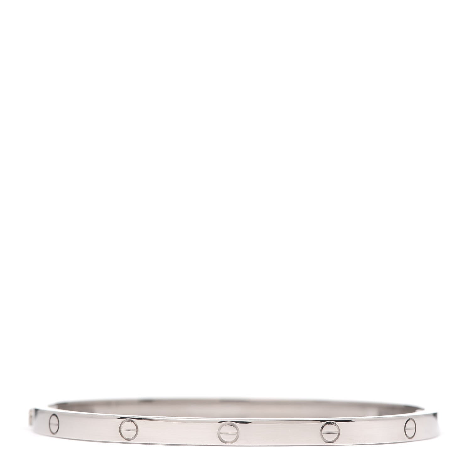 Cartier 18K White Gold Small LOVE Bracelet 16 3 of 7