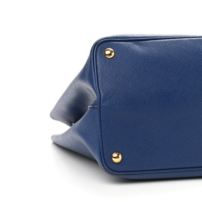 Prada Saffiano Cuir Medium Double Bag Inchiostro 8 of 12