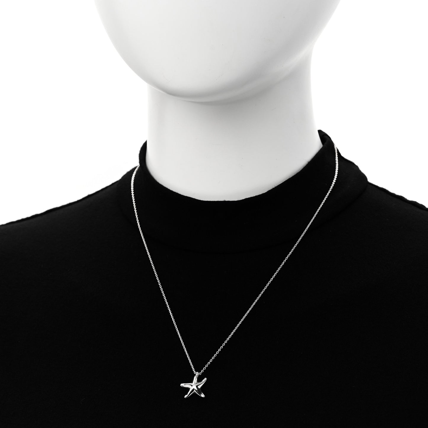Sterling Silver 12mm Elsa Peretti Starfish Pendant Necklace