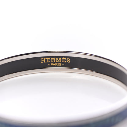Hermes Enamel Printed Les Leopards Narrow Bracelet 65 5 of 6
