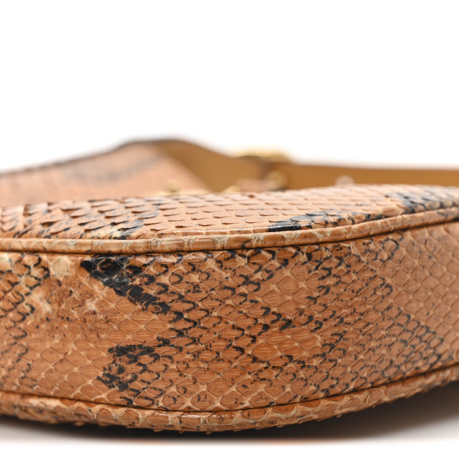 Gucci Snakeskin Calfskin Small Jackie 1961 Hobo Brown 10 of 11