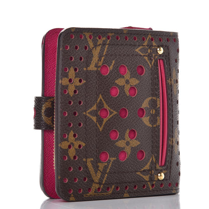 Louis Vuitton Monogram Perforated Compact Zipped Wallet Fuchsia 3 of 7