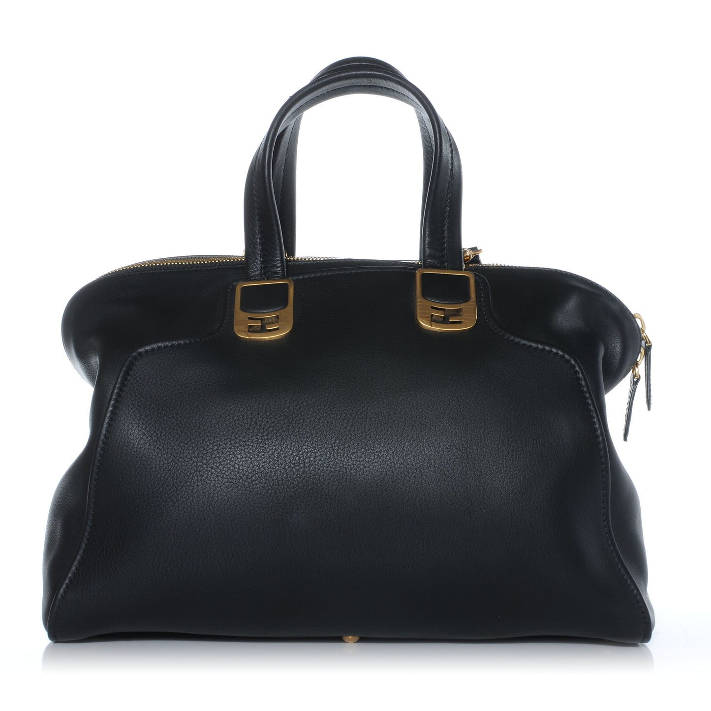 Leather Large Chameleon Duffel Black