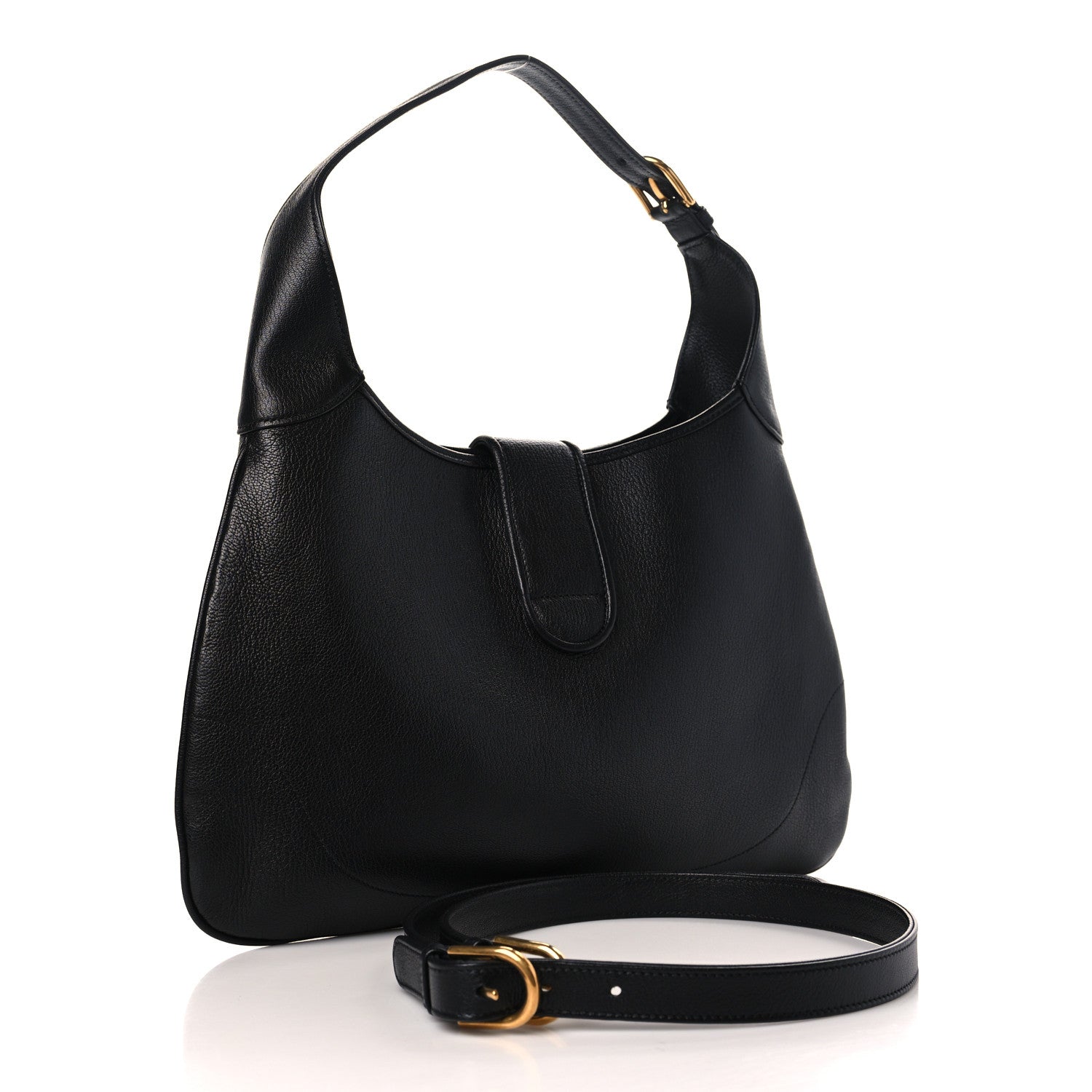 Gucci Goatskin Medium Aphrodite Shoulder Bag Black 3 of 9