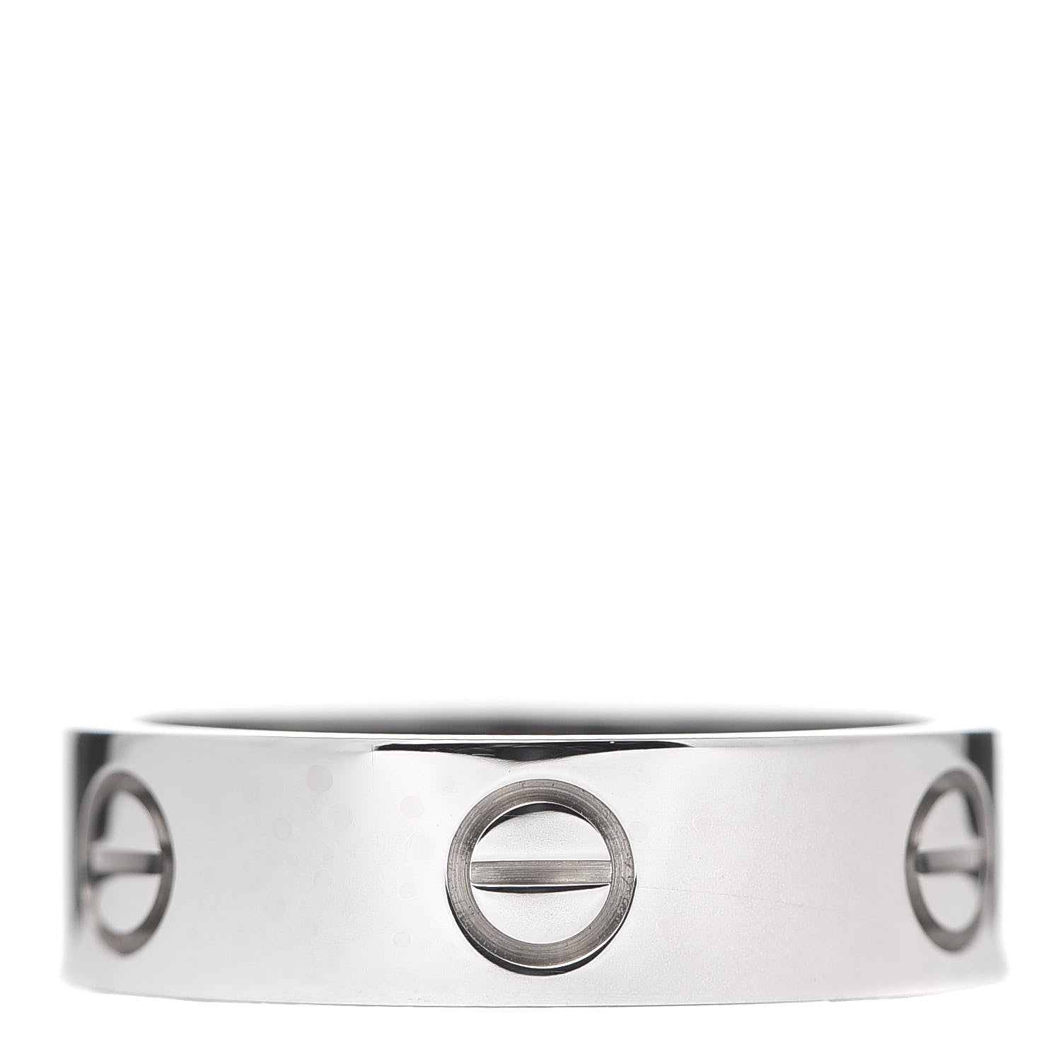 Cartier 18K White Gold 6mm LOVE Ring 59 8.75 1 of 5