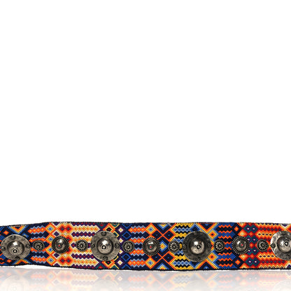 Christian Dior Canvas Embroidered Studded Mexico Shoulder Strap Multicolor 4 of 5