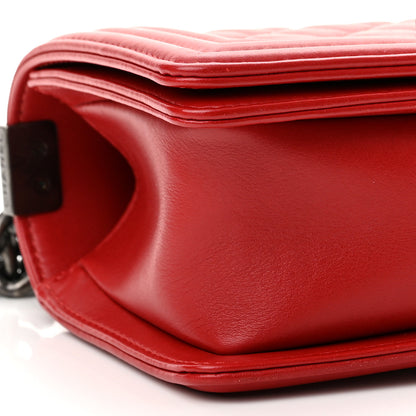 Chanel Calfskin Quilted Small Boy Flap Red 9 of 10