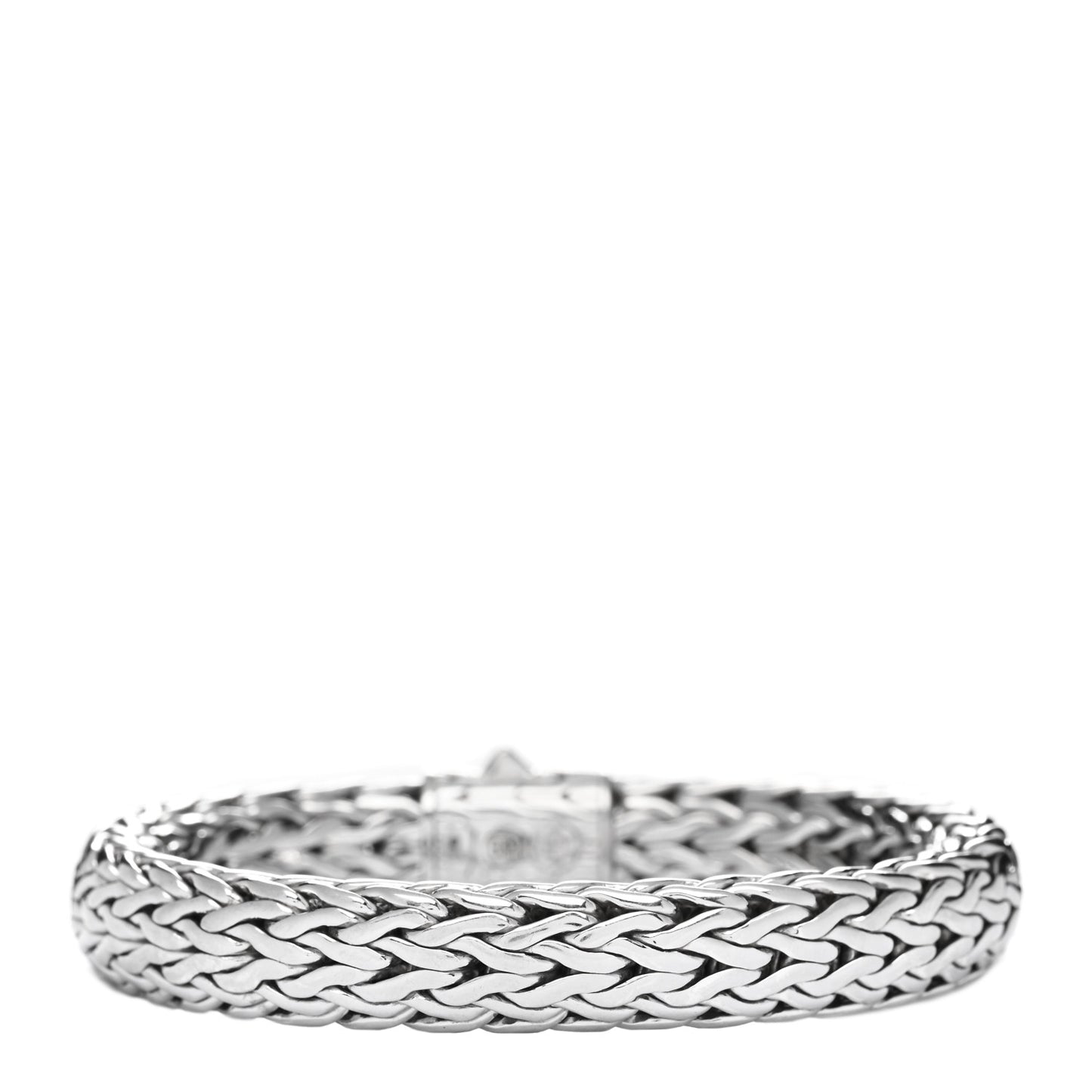 Sterling Silver Black Sapphire 11mm Classic Chain Bracelet