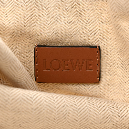 Loewe X PAULA'S IBIZA Terry Cloth Calfskin Drawstring Pouch Natural Tan 6 of 11