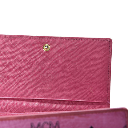 MCM Visetos Rabbit Tri-Fold Wallet Pink 6 of 6