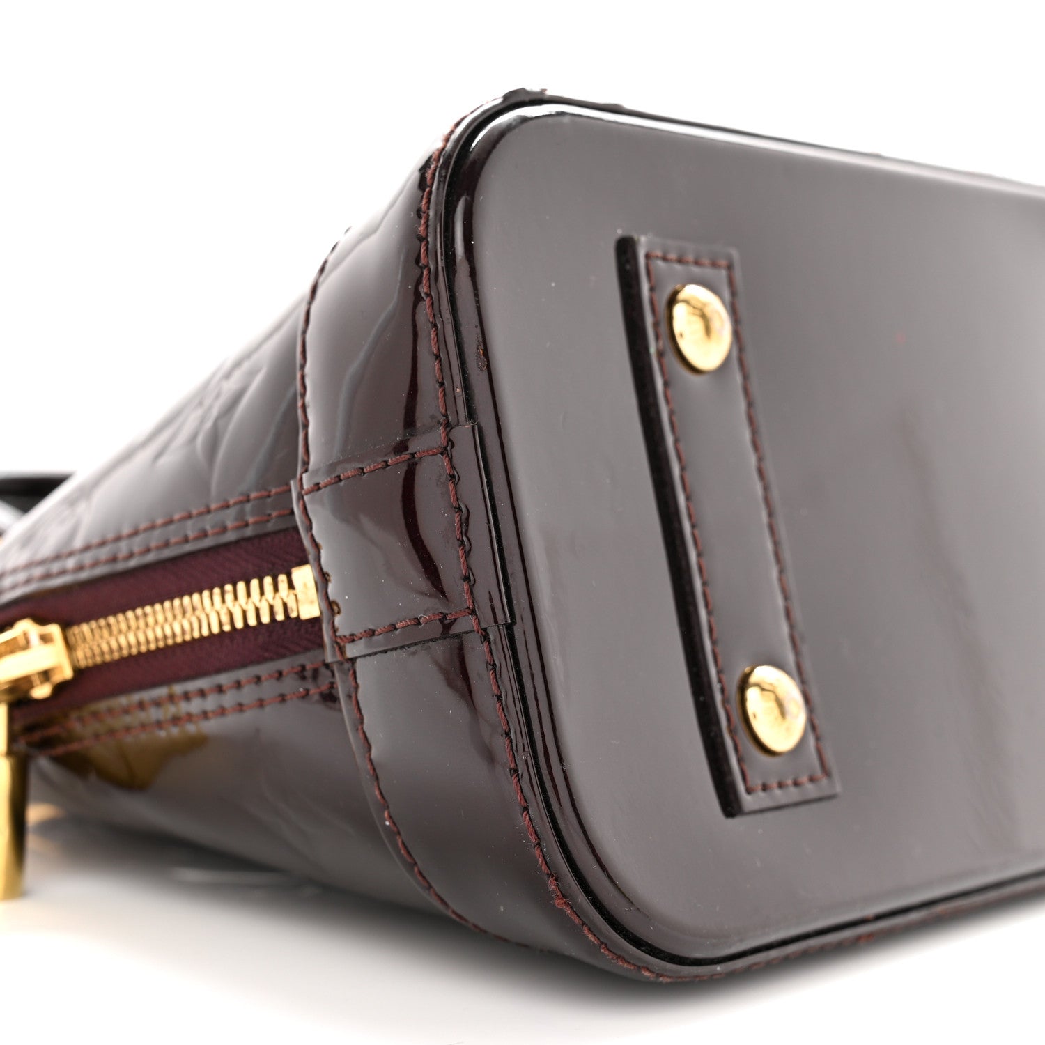 Louis Vuitton Vernis Alma BB Amarante 9 of 12