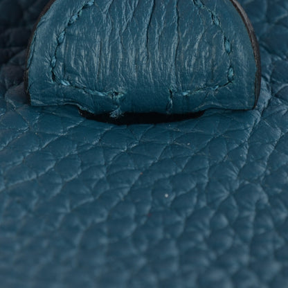 Hermes Taurillon Clemence Evelyne TPM Colvert Turquoise 7 of 9