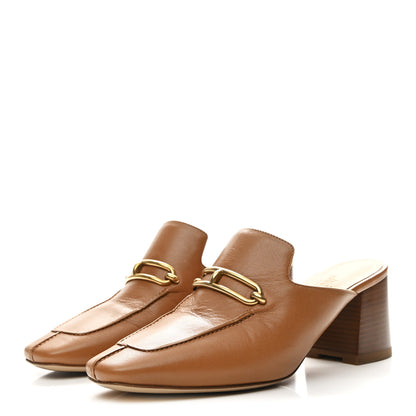 Hermes Goatskin Womens Gisele 60 Mules 38 Naturel 4 of 9