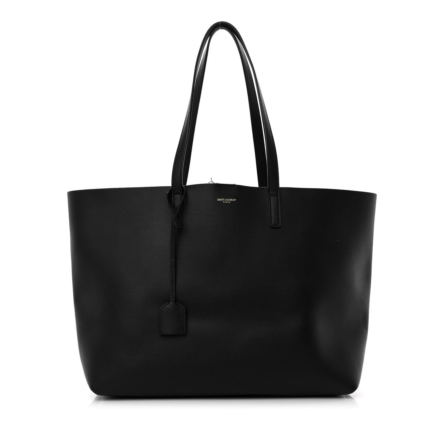 Calfskin Large Shopping Tote Black