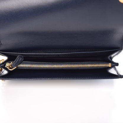 Prada Velvet Cahir Chain Wallet Azzurro 5 of 9