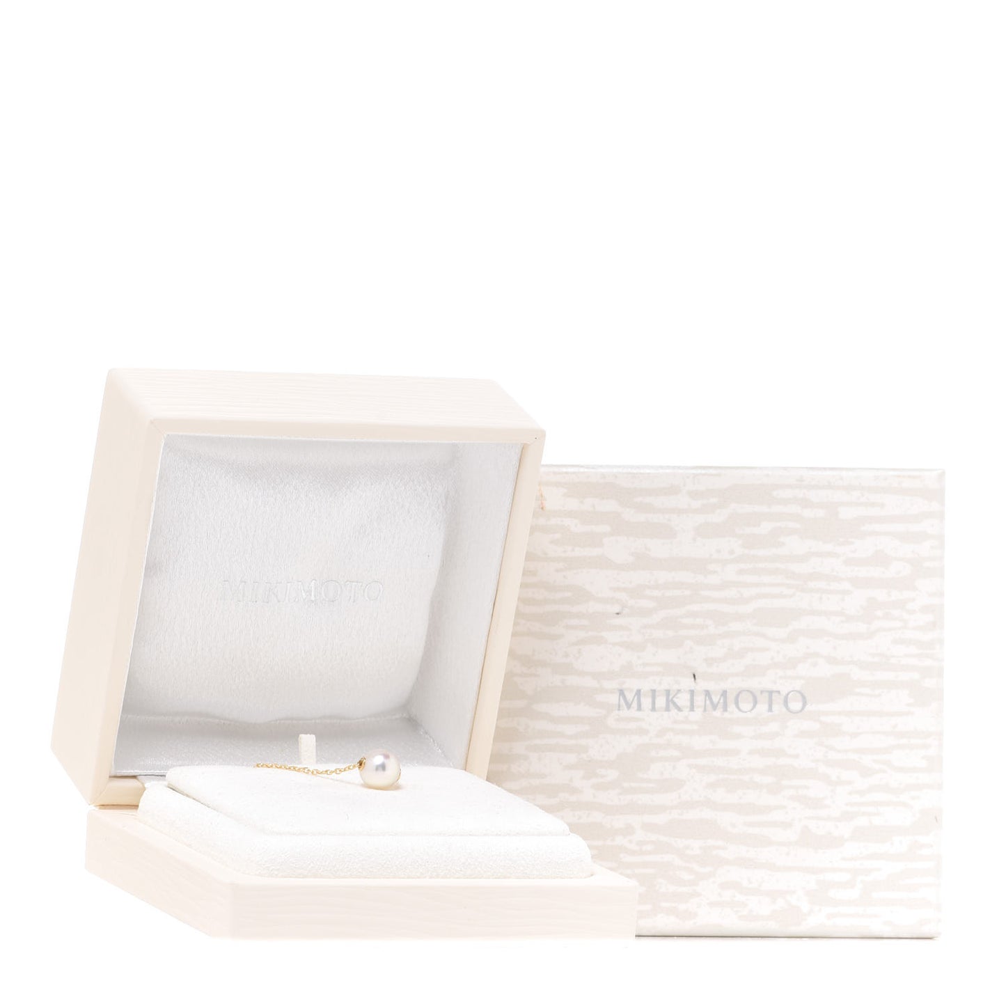 18K Yellow Gold Akoya Pearl 8mm Single Pendant Necklace
