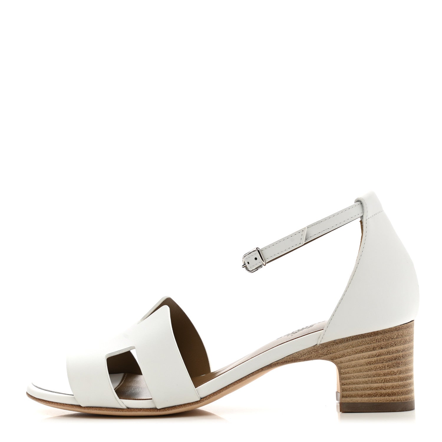 Hermes Calfskin Encens 50 Sandals 36 White 1 of 9