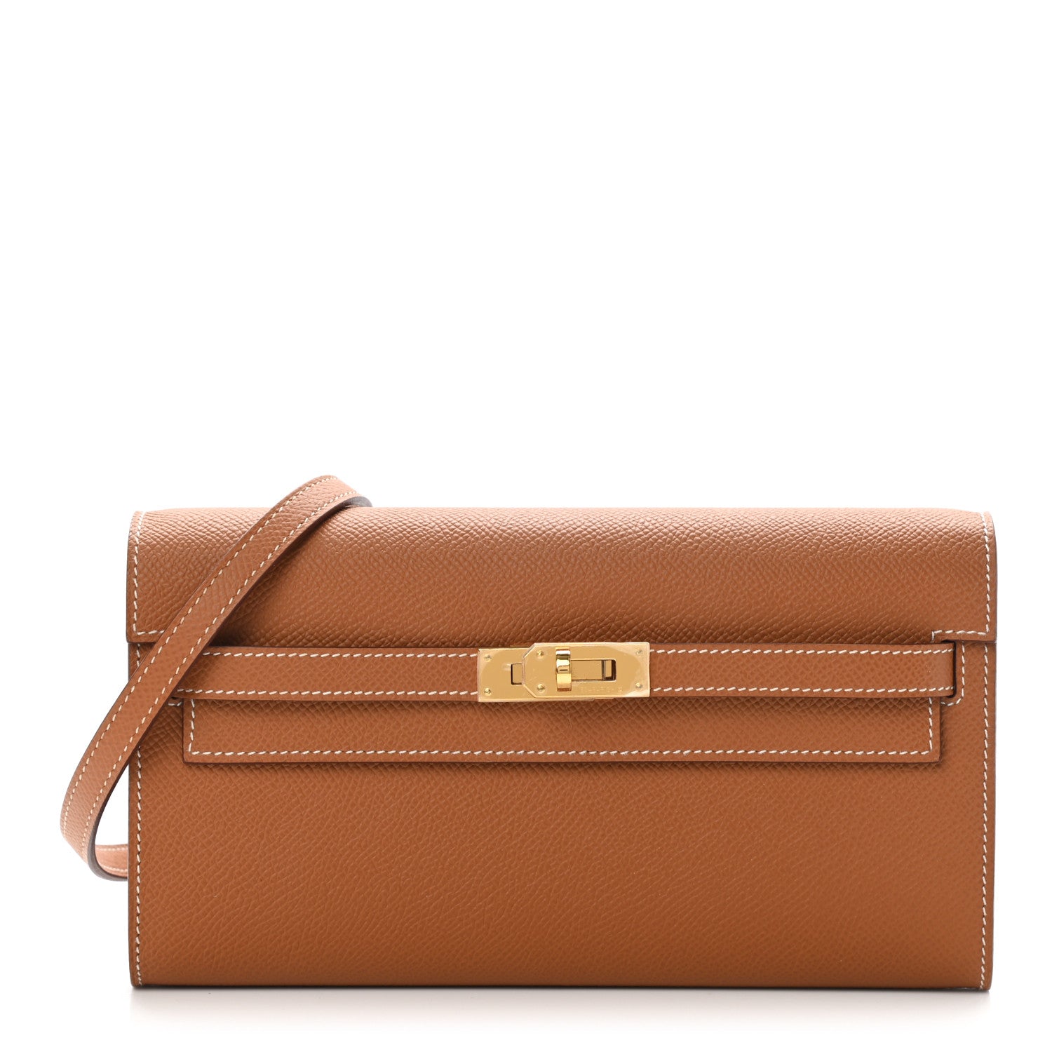 Hermes Epsom Kelly Wallet To Go Gold 1 of 11