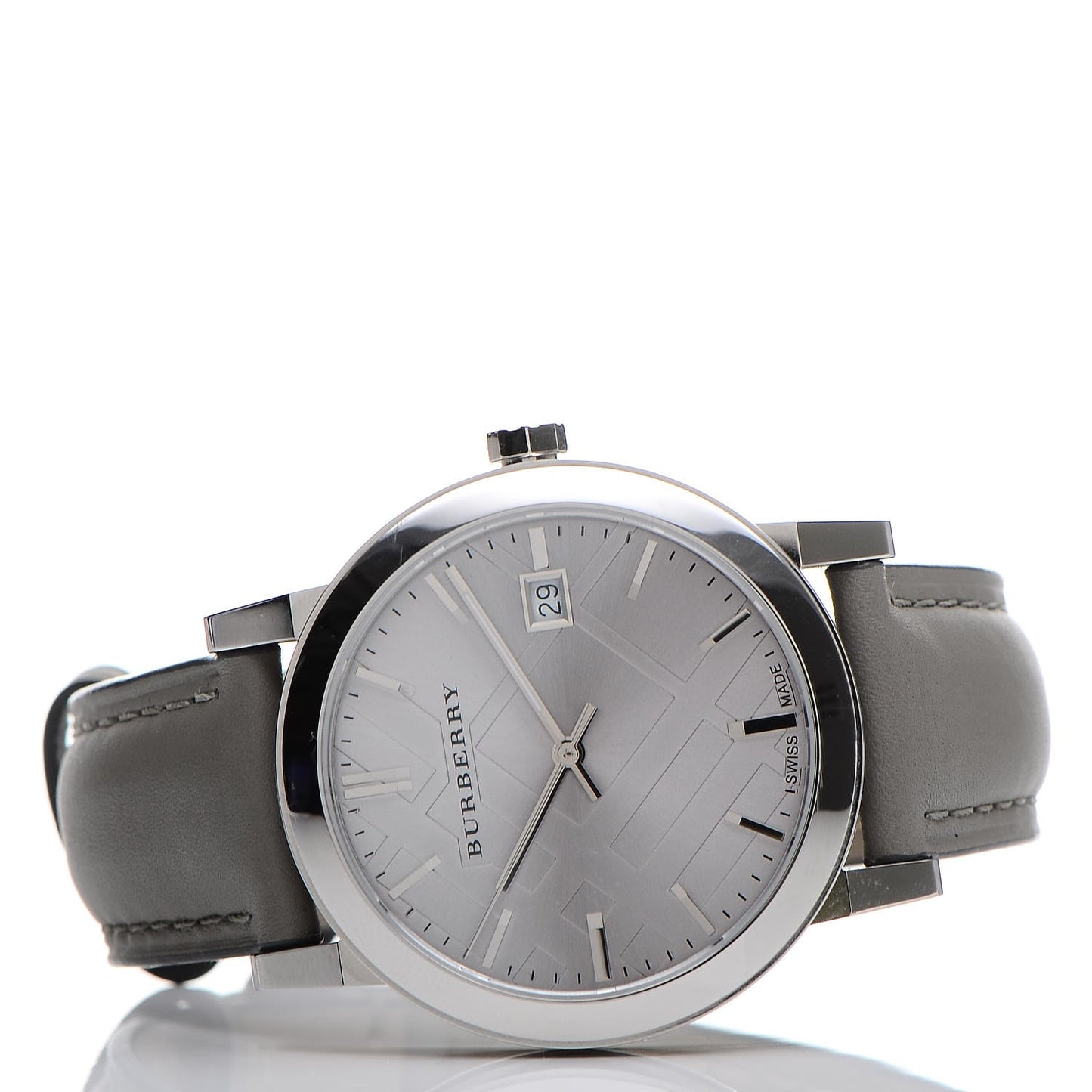 Stainless Steel Calfskin 38mm Heritage Quartz Watch BU9036