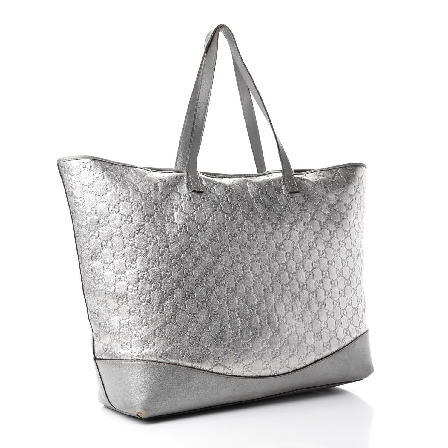 Gucci Guccissima Large Tote Silver 3 of 24