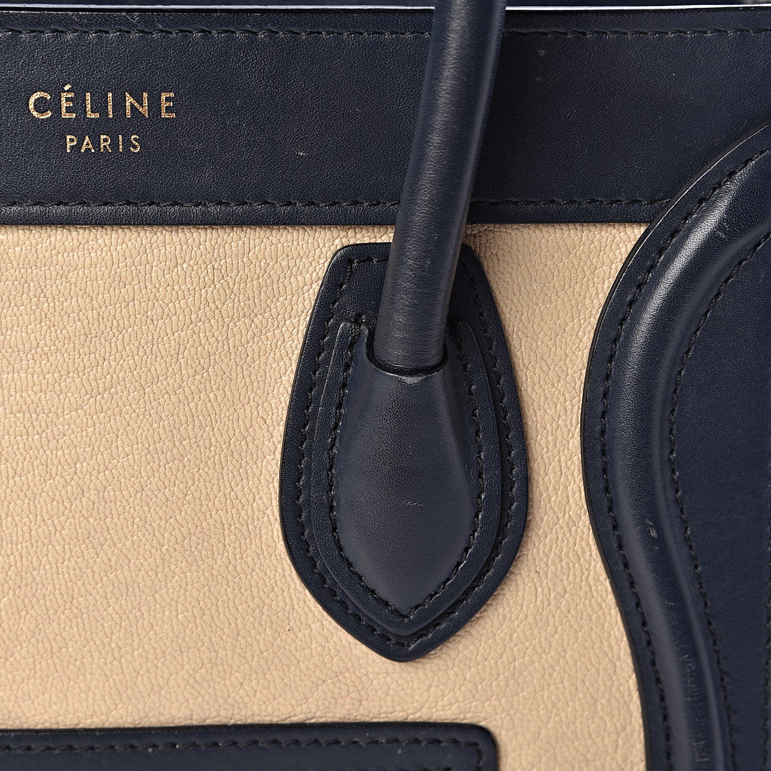 Celine Goatskin Smooth Calfskin Nano Tri-Color Luggage Firefly 16 of 25