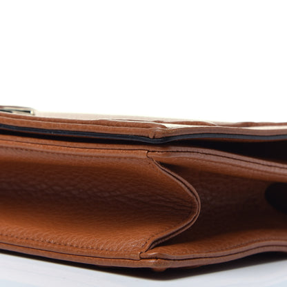 Christian Dior Grained Calfskin Medium Diorama Flap Bag Brown 9 of 9