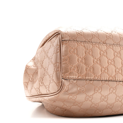 Gucci Metallic Guccissima Medium Sukey Tote Dusty Rose 10 of 13