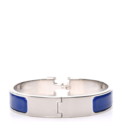 Hermes Narrow Enamel Clic Clac H Bracelet PM Bleu Royal 3 of 5