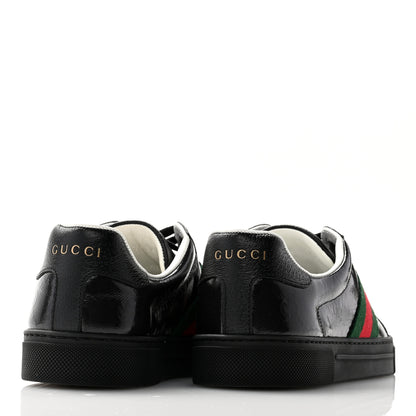 Gucci Crystal GG Monogram Web Womens New Ace Sneakers 36 Black 4 of 10