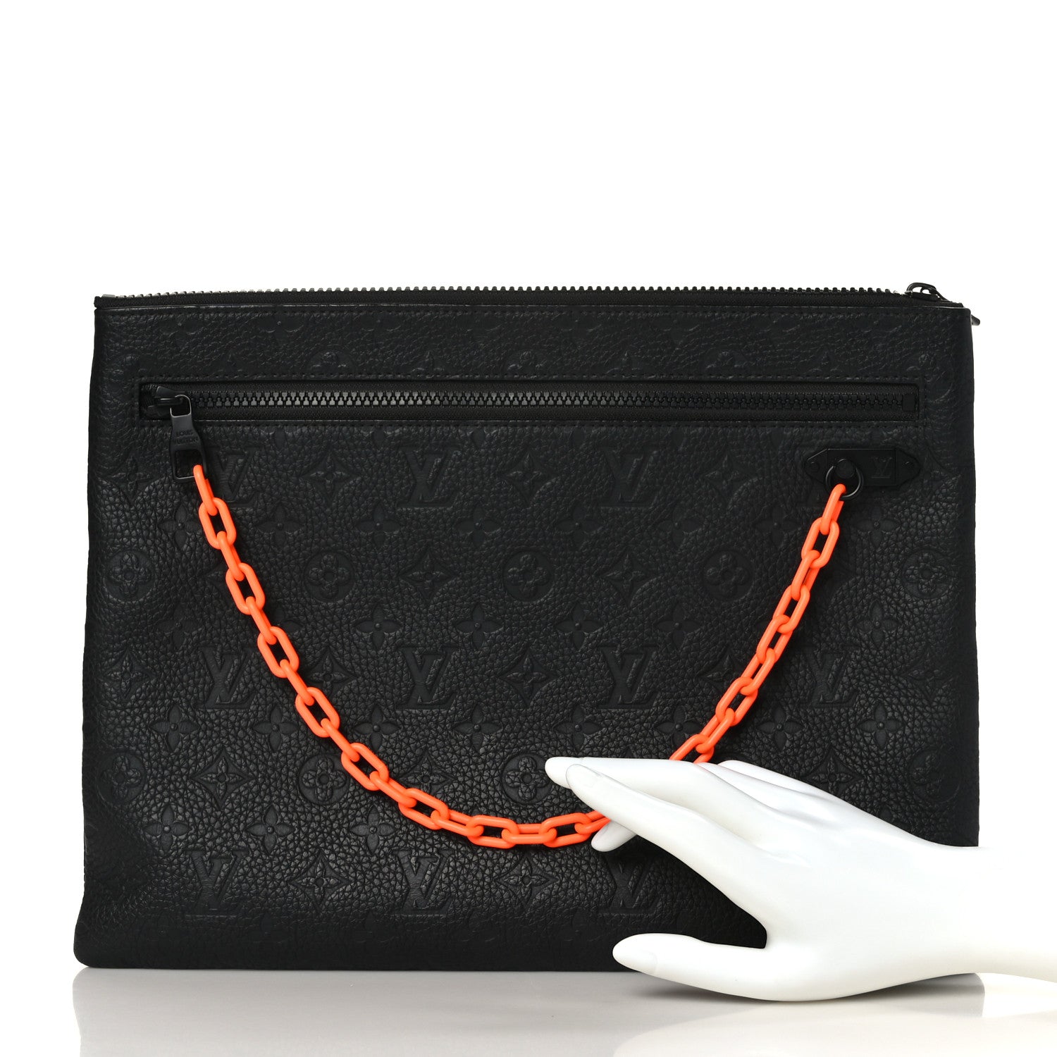 Louis Vuitton Taurillon Monogram Solar Ray A4 Pouch Black 2 of 6