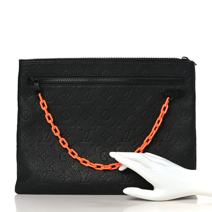 Louis Vuitton Taurillon Monogram Solar Ray A4 Pouch Black 2 of 6
