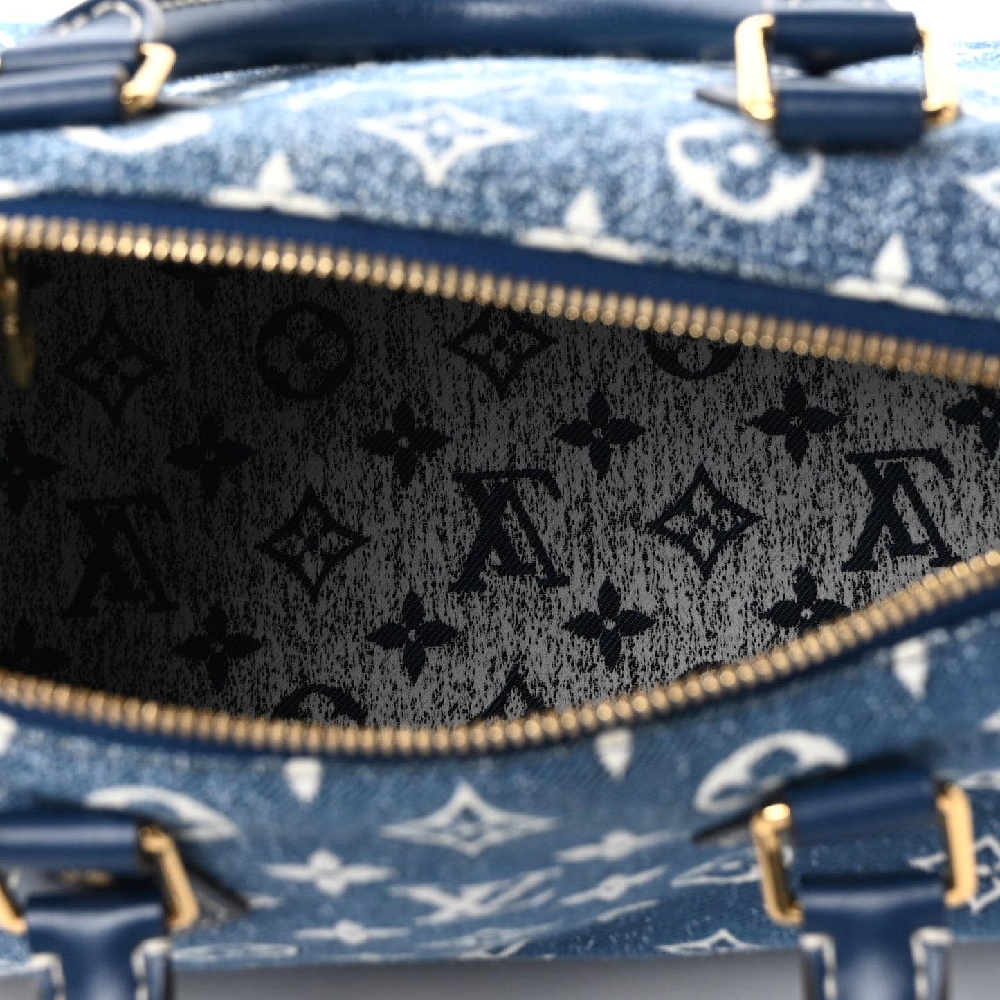 Monogram Jacquard Denim Speedy Bandouliere 25 Bleu