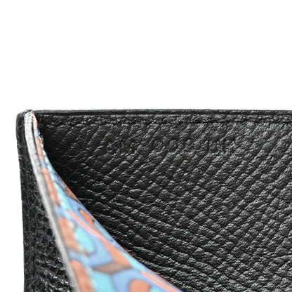 Hermes Epsom Citizen Twill Compact Wallet Black 7 of 7