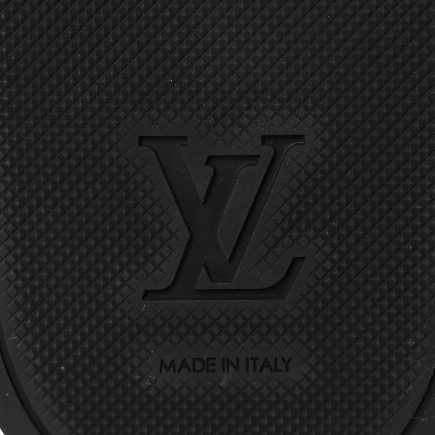 Rubber Monogram Eclipse Mens Waterfront Mules 11 Black