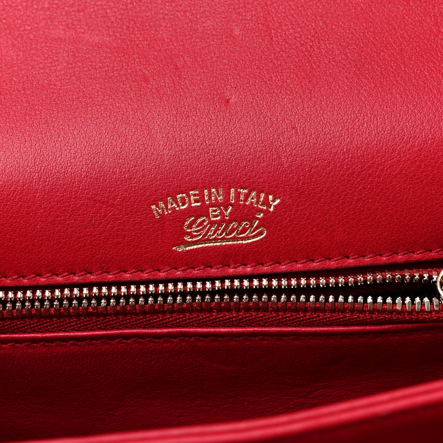 Gucci Calfskin Small 1973 Shoulder Flap Bag Hibiscus Red 8 of 19