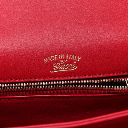 Gucci Calfskin Small 1973 Shoulder Flap Bag Hibiscus Red 8 of 19