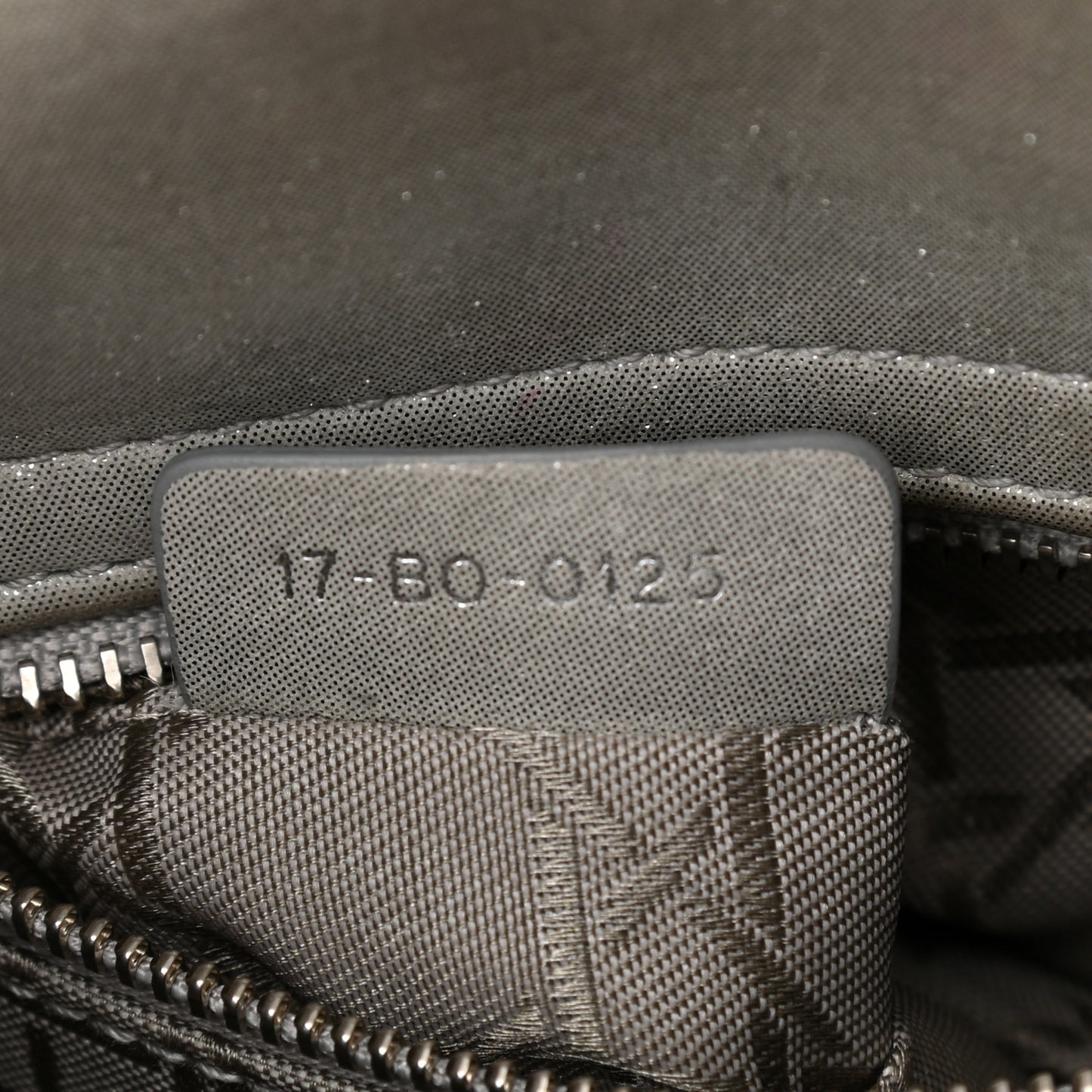 Metallic Lambskin Cannage Mini Lady Dior Grey