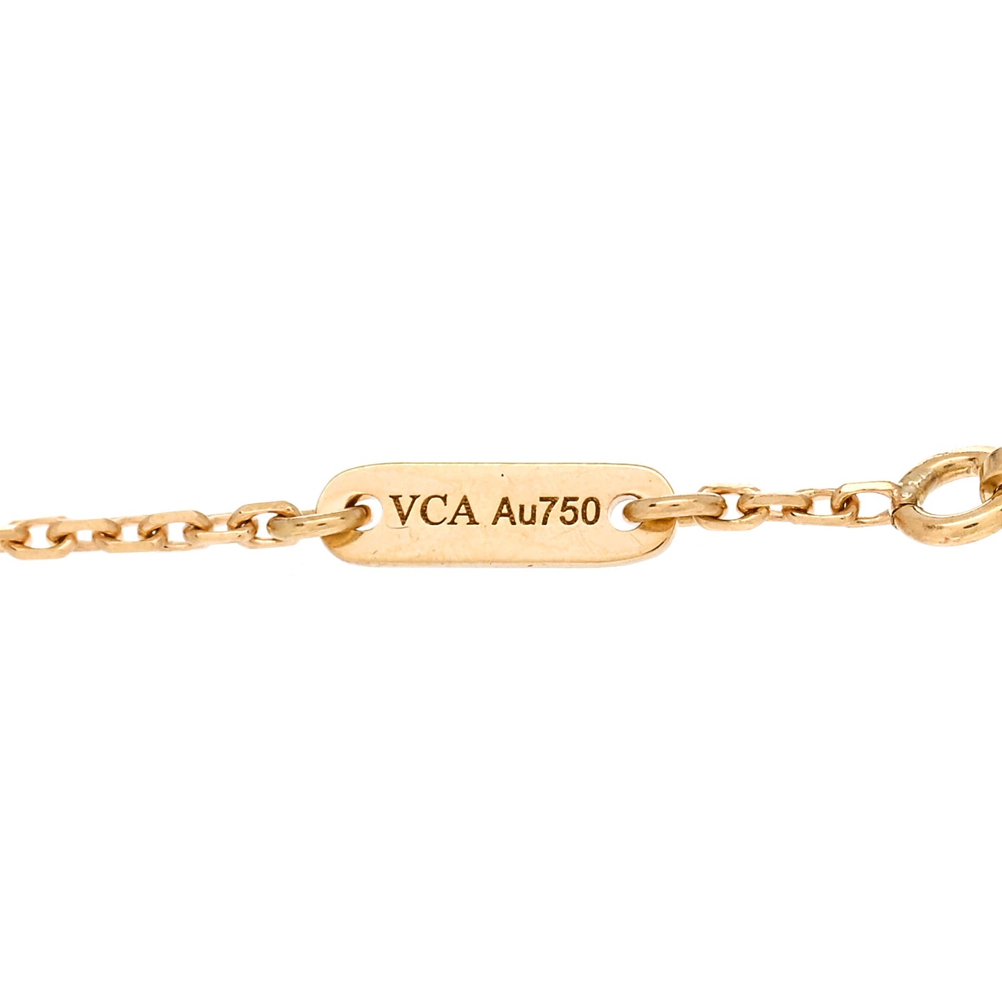 18K Yellow Gold Mother of Pearl Sweet Alhambra Bracelet