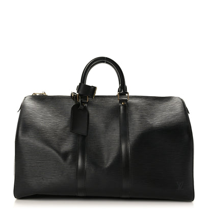 Louis Vuitton Epi Keepall 45 Black 1 of 10