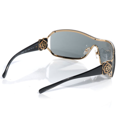 Louis Vuitton CHANEL Camellia CC Sunglasses 4164 Black 2 of 6