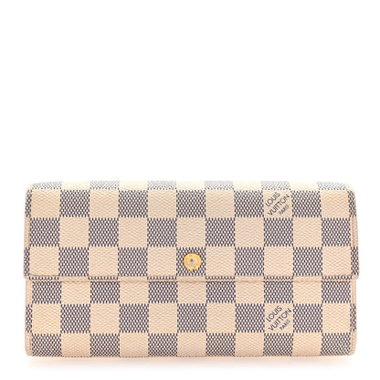 Louis Vuitton Damier Azur Sarah Wallet 1 of 8
