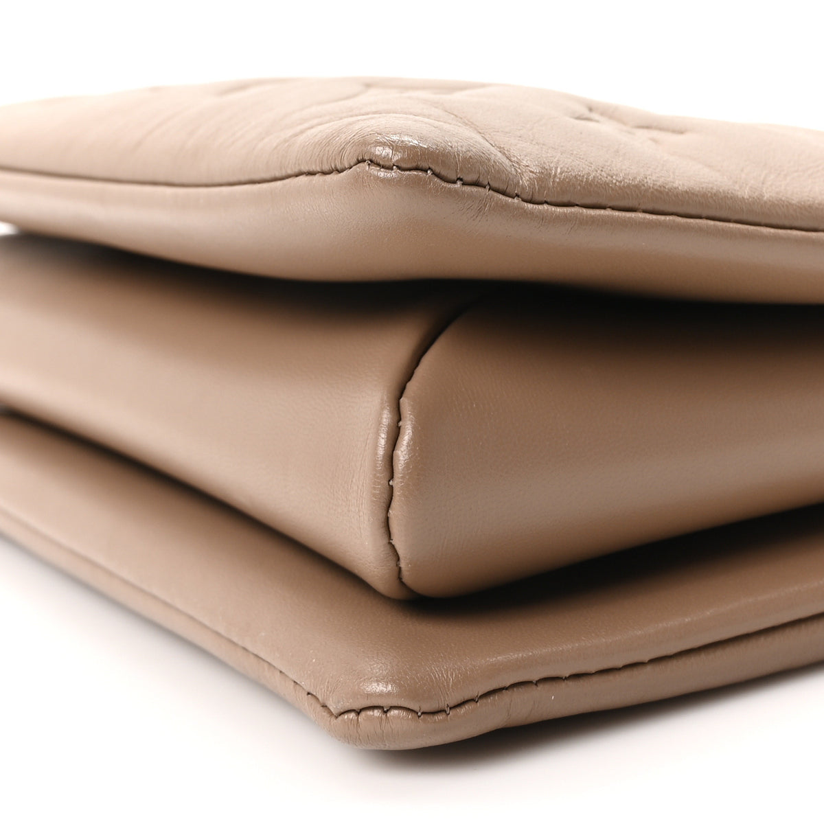 Louis Vuitton Lambskin Embossed Monogram Coussin PM Taupe 9 of 9