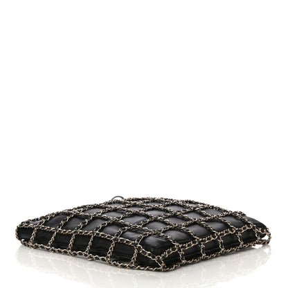 Chanel Lambskin Large Shopping Chain Tote Black 4 of 13