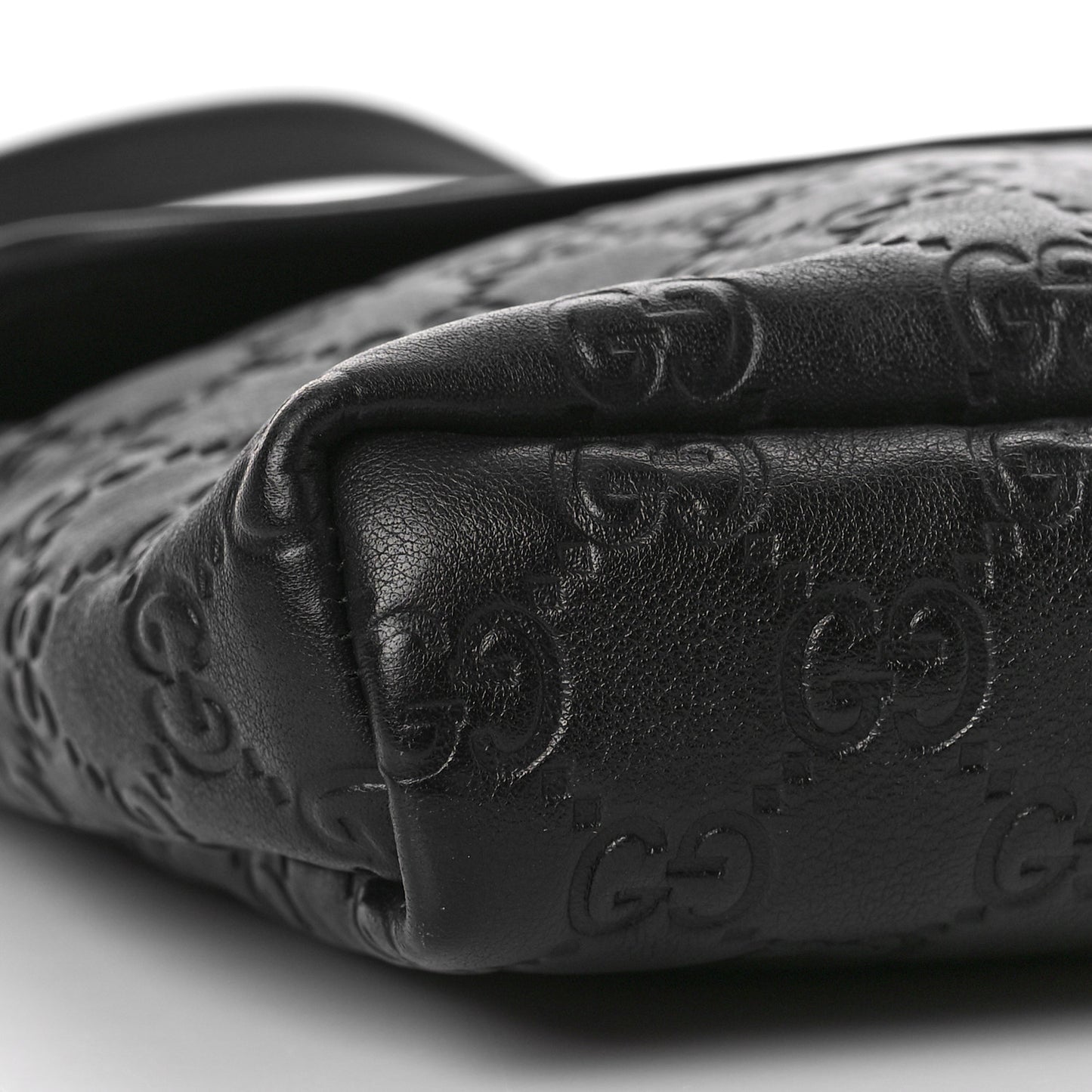 Guccissima Small Flap Messenger Bag Black
