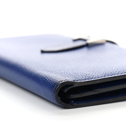 Hermes Epsom Bearn Gusset Wallet Bleu Electrique 9 of 13