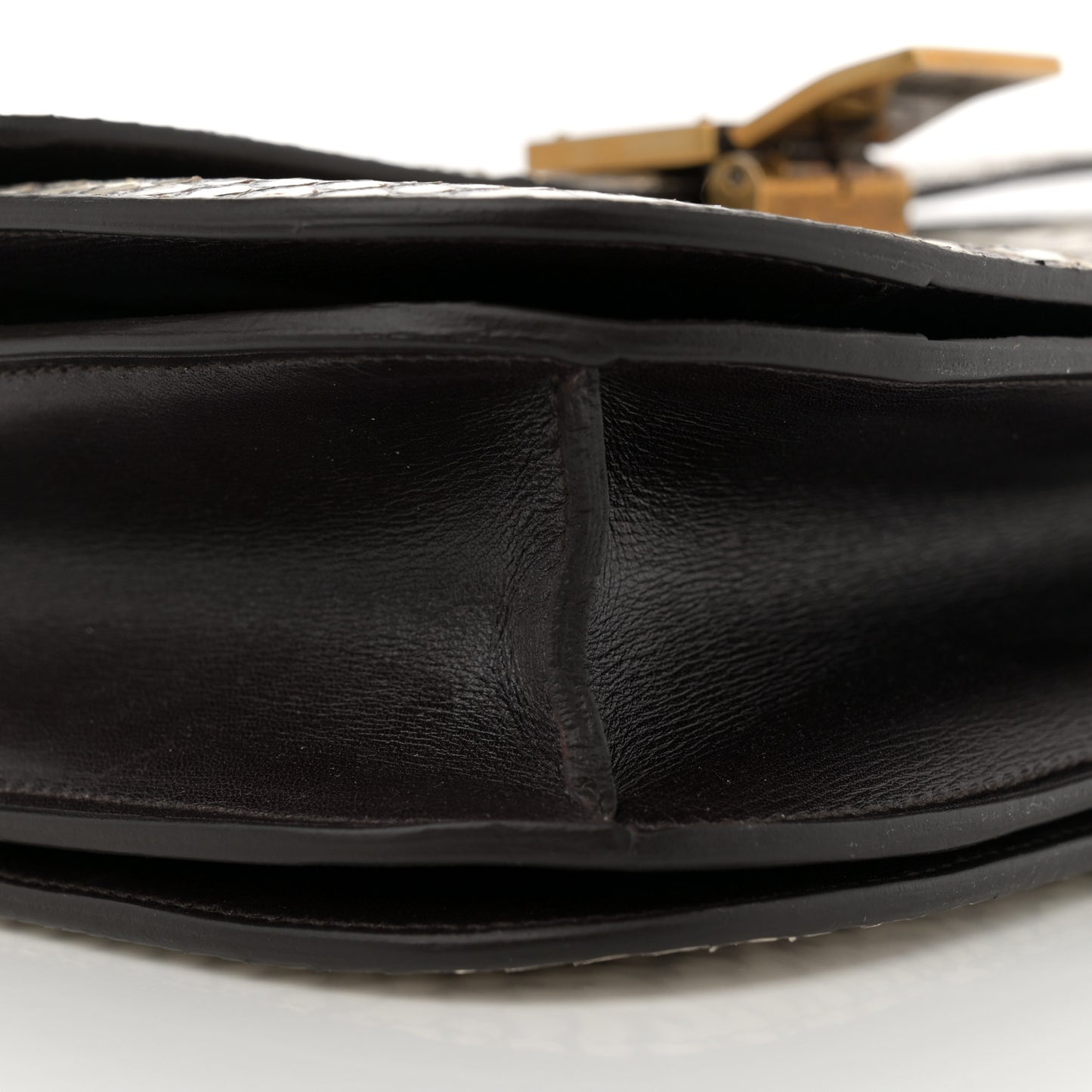 Cobra Calfskin Medium Classic Box Flap Bag Natural