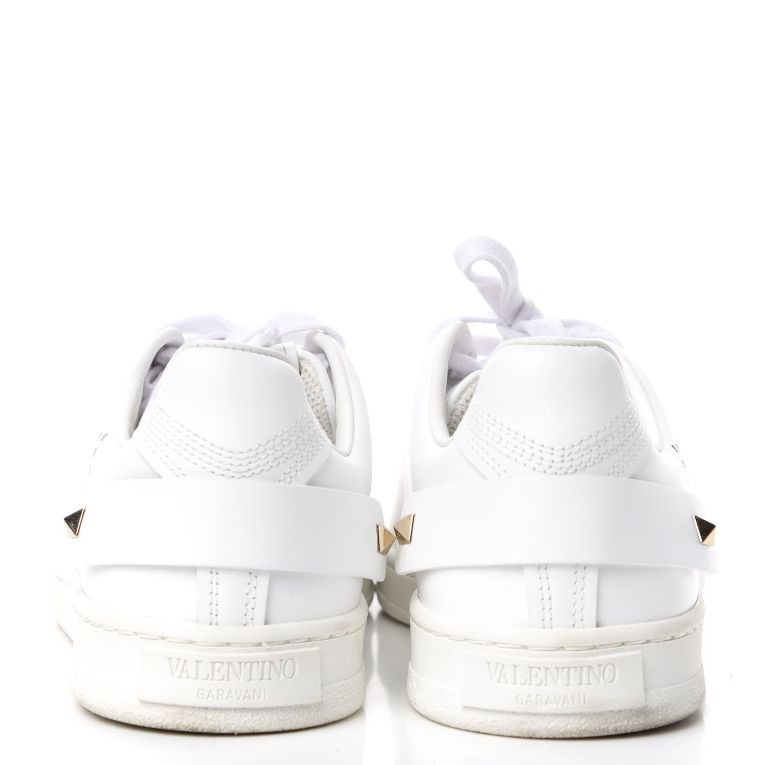 Valentino Garavani Calfskin Womens Backnet Sneakers 37.5 White 7 of 10