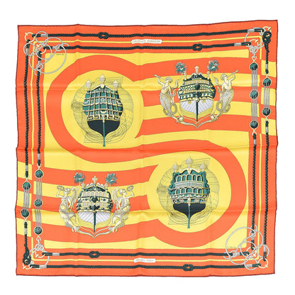 Hermes Silk Chateaux D' Arriere Scarf 70 1 of 5