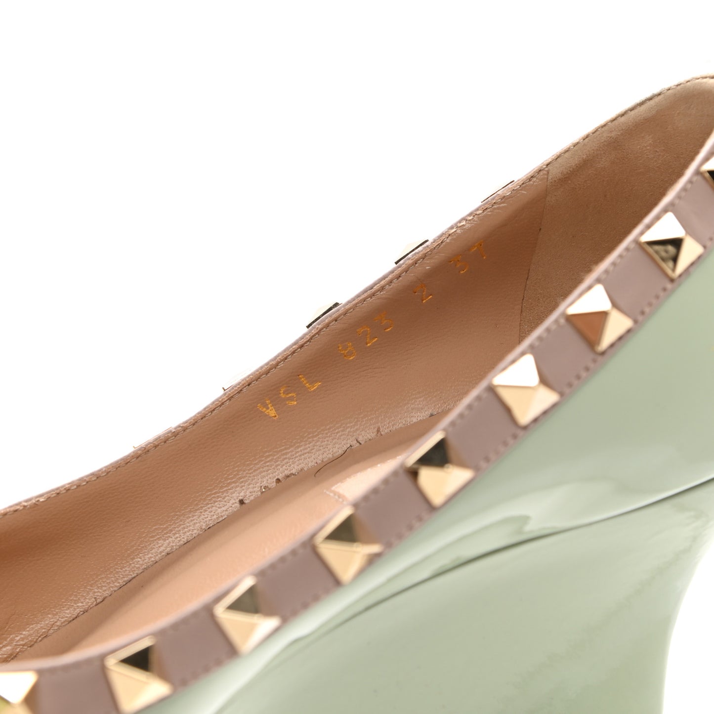 Patent Rockstud 70mm Wedges 37 Water Green Poudre